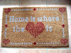 Paillasson  'Home is where the ♥ is"