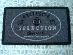 Paillasson gris, noir et blanc "Exclusive Sélection"