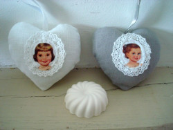 Duo de coeurs senteur lavande