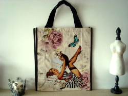 Sac shopping pin up et chiot