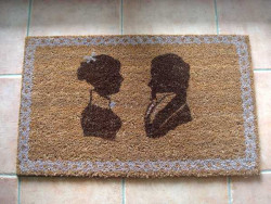 Paillasson original aux silhouettes