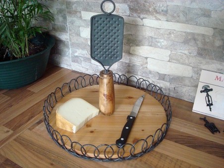 Plateau à fromage en bois style campagne chic