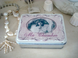 Boîte rétro fillette "Ma Chambre", style cosy