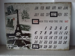 Calendrier perpétuel décor "Paris"