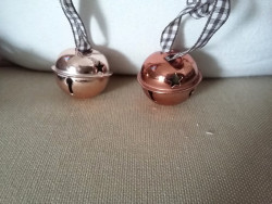 Duo de grelots fantaisies coloris cuivré