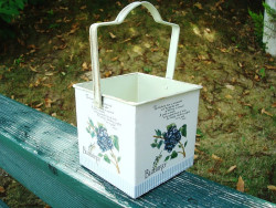 Panier métal "Blueberry"  style champêtre