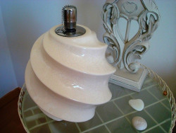 Lampe à huile rétro à spirale en céramique craquelée