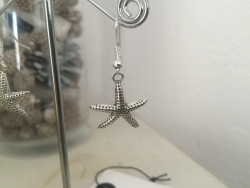 Boucles d'oreilles à breloque étoile de mer