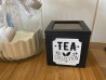boite à thé noire carré