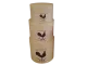 Ensemble de trois boîtes au décor coq, déco campgne